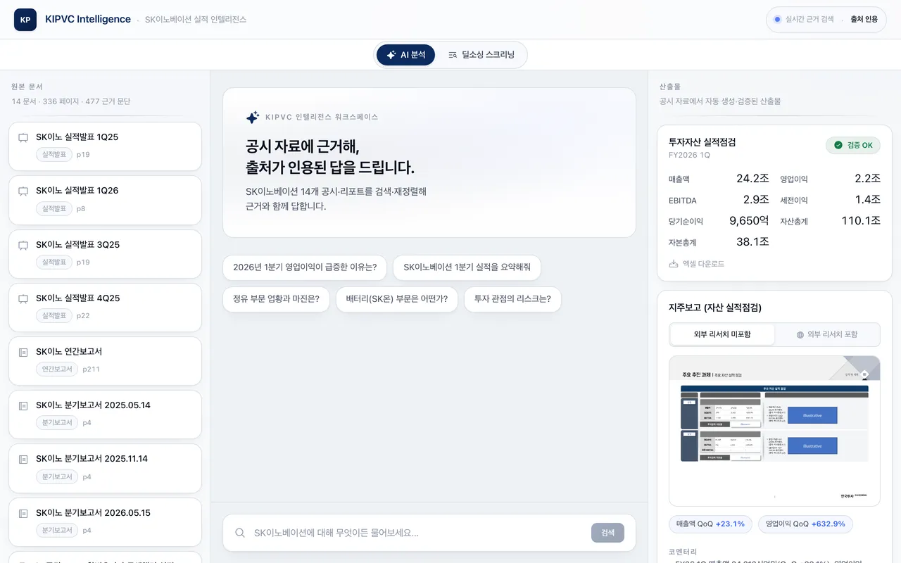 KIPVC Intelligence 스크린샷